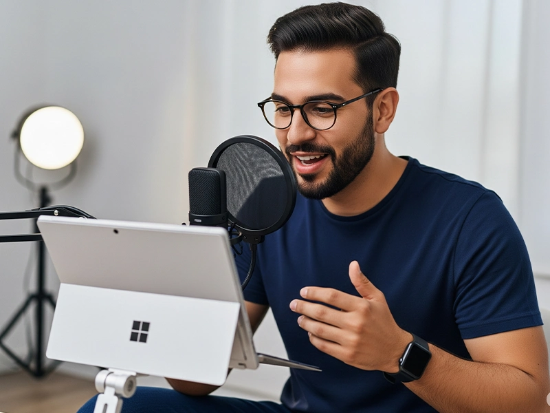 سرفیس برای ساخت پادکست