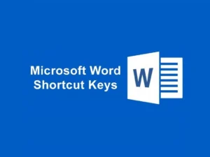 کلید های میانبر ورد در ویندوز