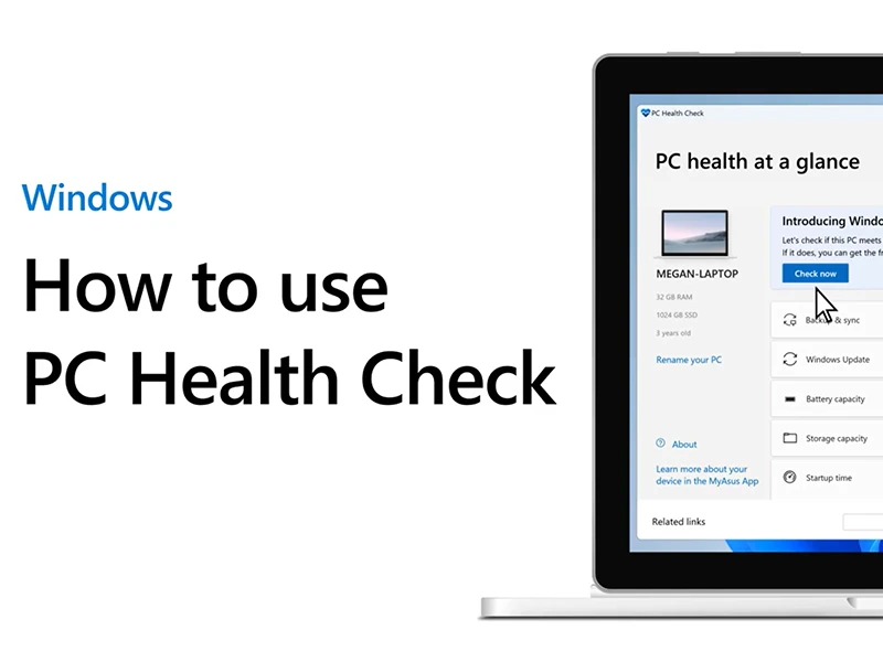بررسی pc health check