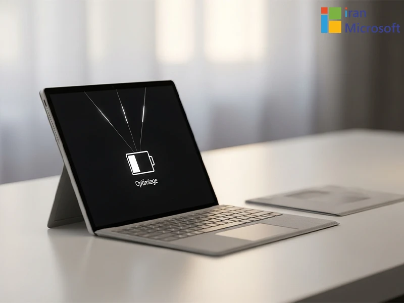 بهینه سازی تنظیمات باتری سرفیس